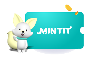 민팃 캐릭터와 MINTIT 쿠폰 이미지